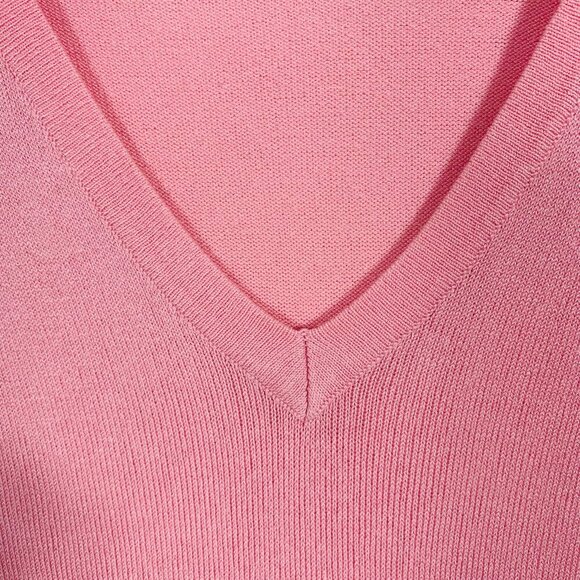 KAFFE KAmachelle Women's Knit sweater Long Sleeve V-Neck Pullover  size M pink - Picture 1 of 14